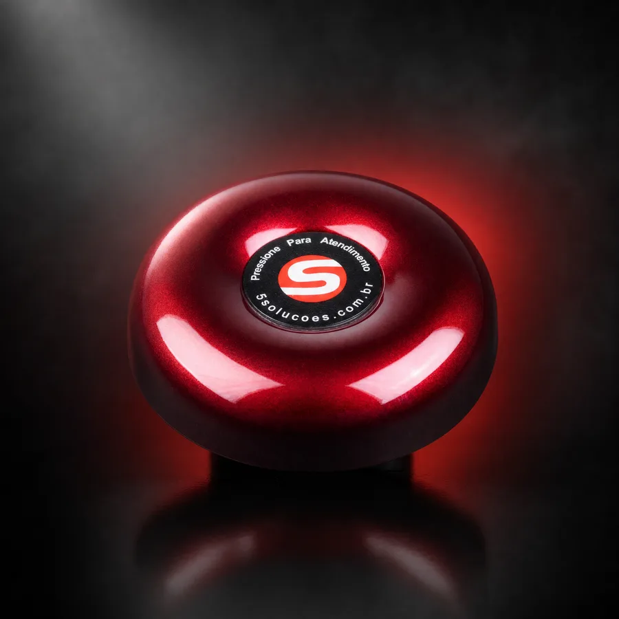 Botão chama garçom vermelho Smart Call — foto de produto